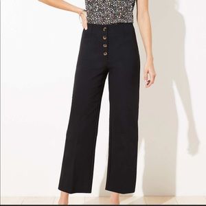 EUC LOFT Hi Rise Petite Wide Leg Crop Pant - 00P